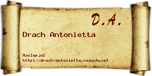 Drach Antonietta névjegykártya